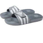 Adidas Unisex Adissage Slides Sandals, Grey/White/Grey, Size 17 US Men