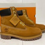 Timberland Men's 6 Inch Premium Waterproof Boots Wheat Nubuck Men’s WIDE Select