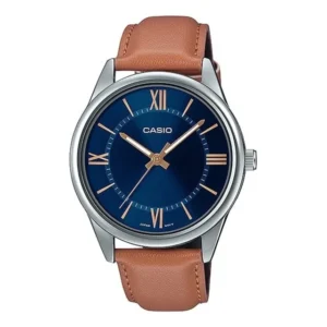 Casio Blue Dial Stainless Steel Analog Quartz Mtp-v005l-2b5 Mtpv005l-2 Men's Watch